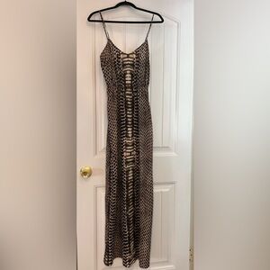 Animal print maxi dress